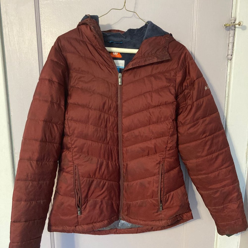 STILL AVAILABLE- Columbia Omniheat Winter Coat in Malbec